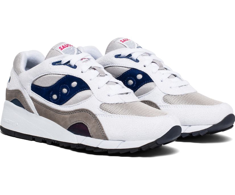 Saucony Shadow 6000 Originals Dames Wit Grijs Donkerblauw | HBD614972