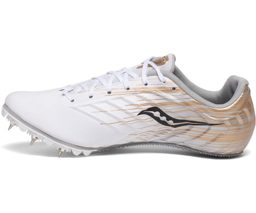 Saucony Spitfire 5 Hardloopschoenen Dames Wit Goud | YLP946125