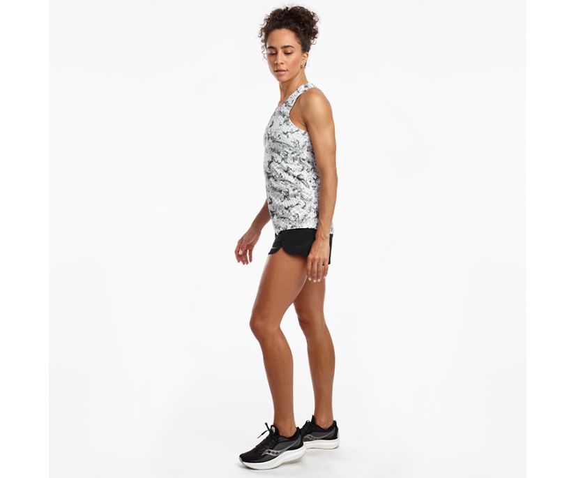 Saucony Stopwatch Singlet Tanktop Dames Wit | 385-KEOWUP