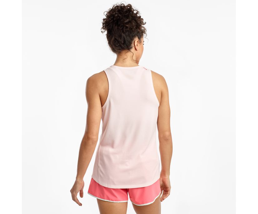 Saucony Stopwatch Singlet Tanktop Dames Roze | 438-IFECNR