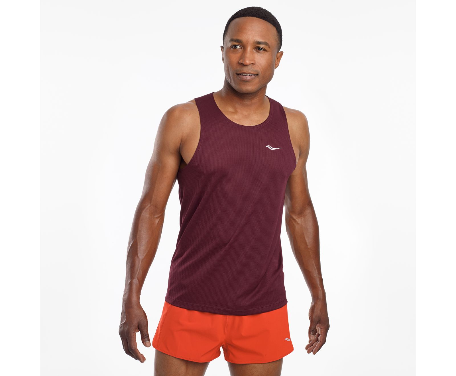 Saucony Stopwatch Singlet Tanktop Heren Bordeaux | NYD301248