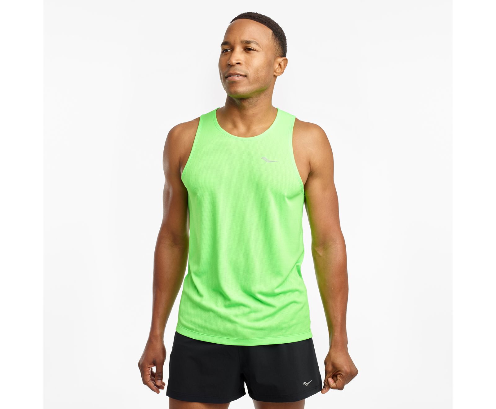 Saucony Stopwatch Singlet Tanktop Heren Lichtgroen | YQG061738