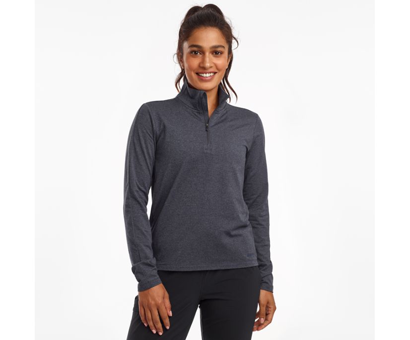 Saucony Sunday 1/4 Zip Jassen Dames Blauw | QLP874213