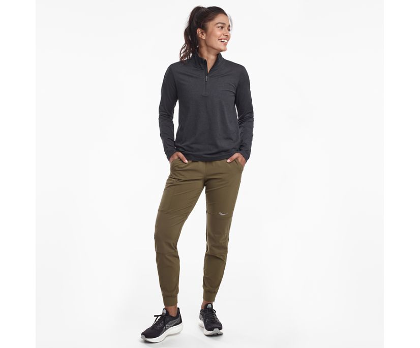 Saucony Sunday 1/4 Zip Jassen Dames Zwart | XWQ841970