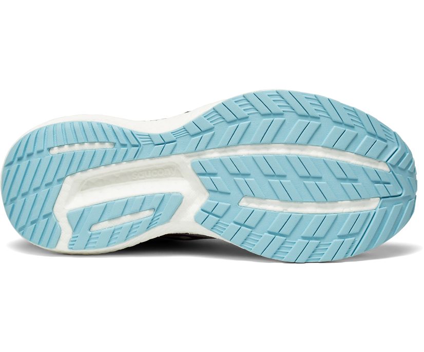 Saucony Triumph 19 Brede Hardloopschoenen Dames Grijs Turquoise | HIR895237