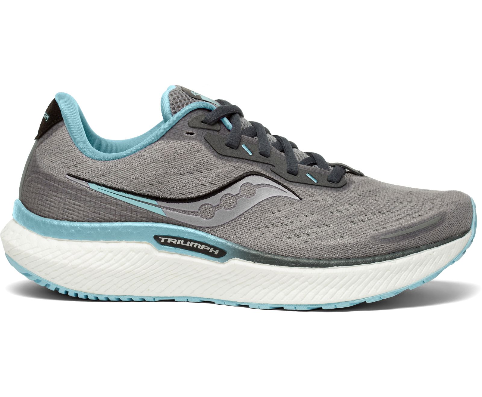 Saucony Triumph 19 Brede Hardloopschoenen Dames Grijs Turquoise | HIR895237