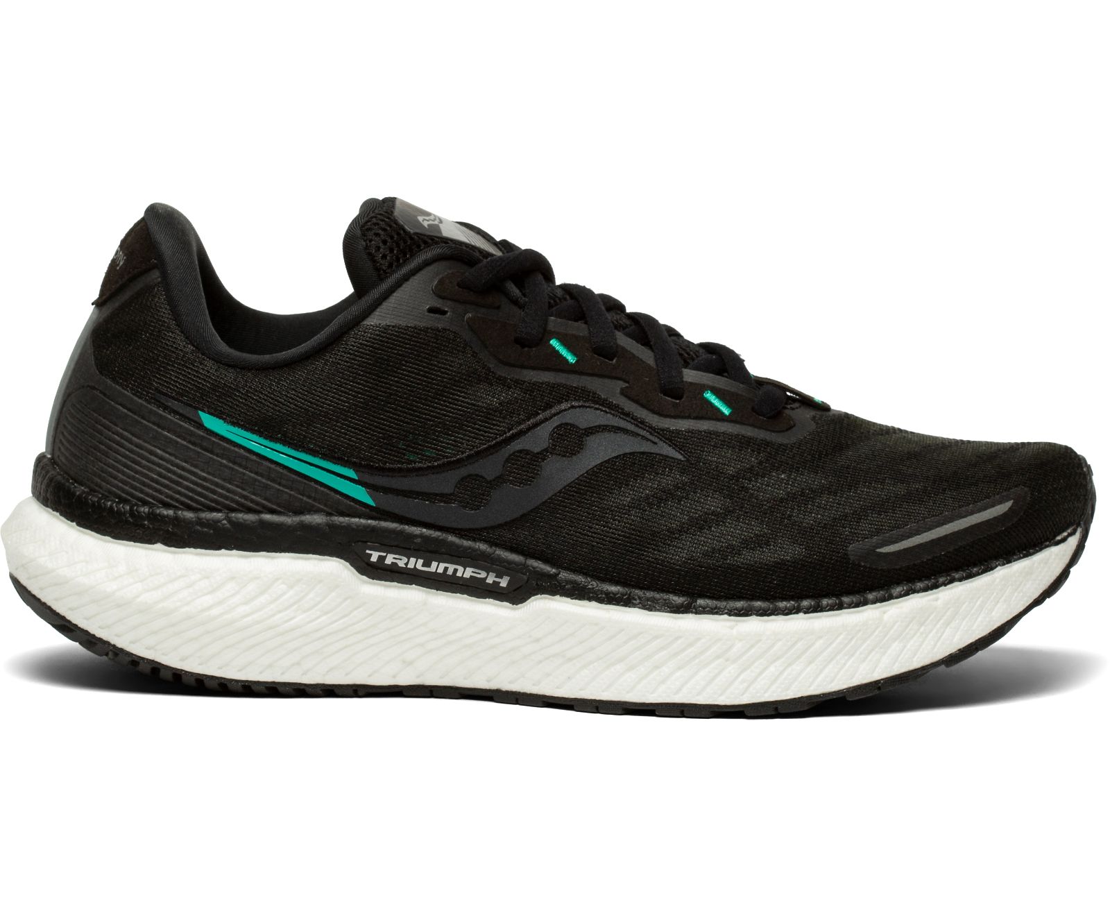 Saucony Triumph 19 Brede Hardloopschoenen Dames Zwart Wit | PWF763920