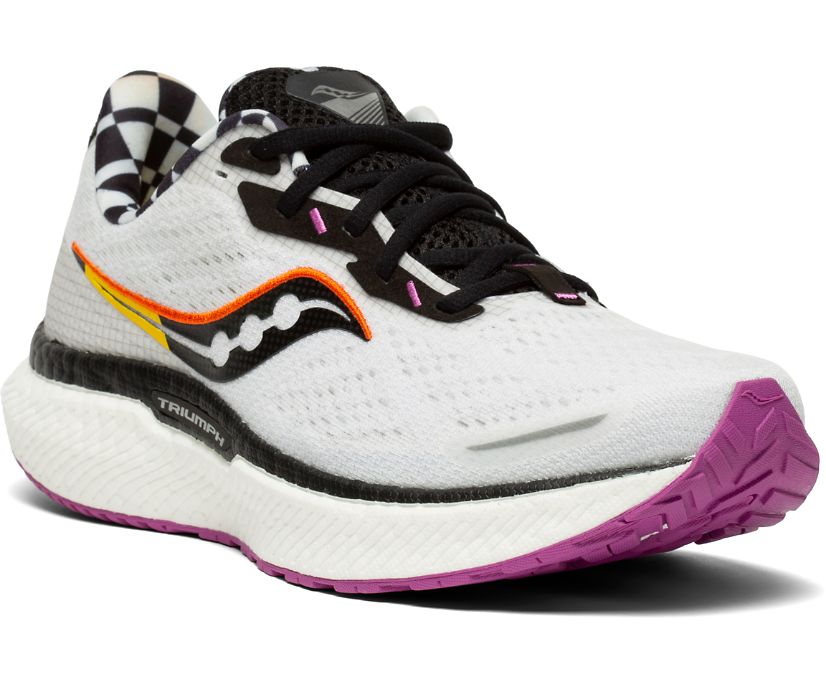 Saucony Triumph 19 Hardloopschoenen Dames Zilver Zwart | BUL982605