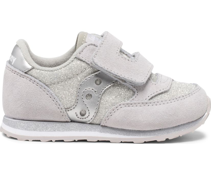 Saucony Baby Jazz Hook & Loop Sneakers Kinderen Zilver | XJQ701492