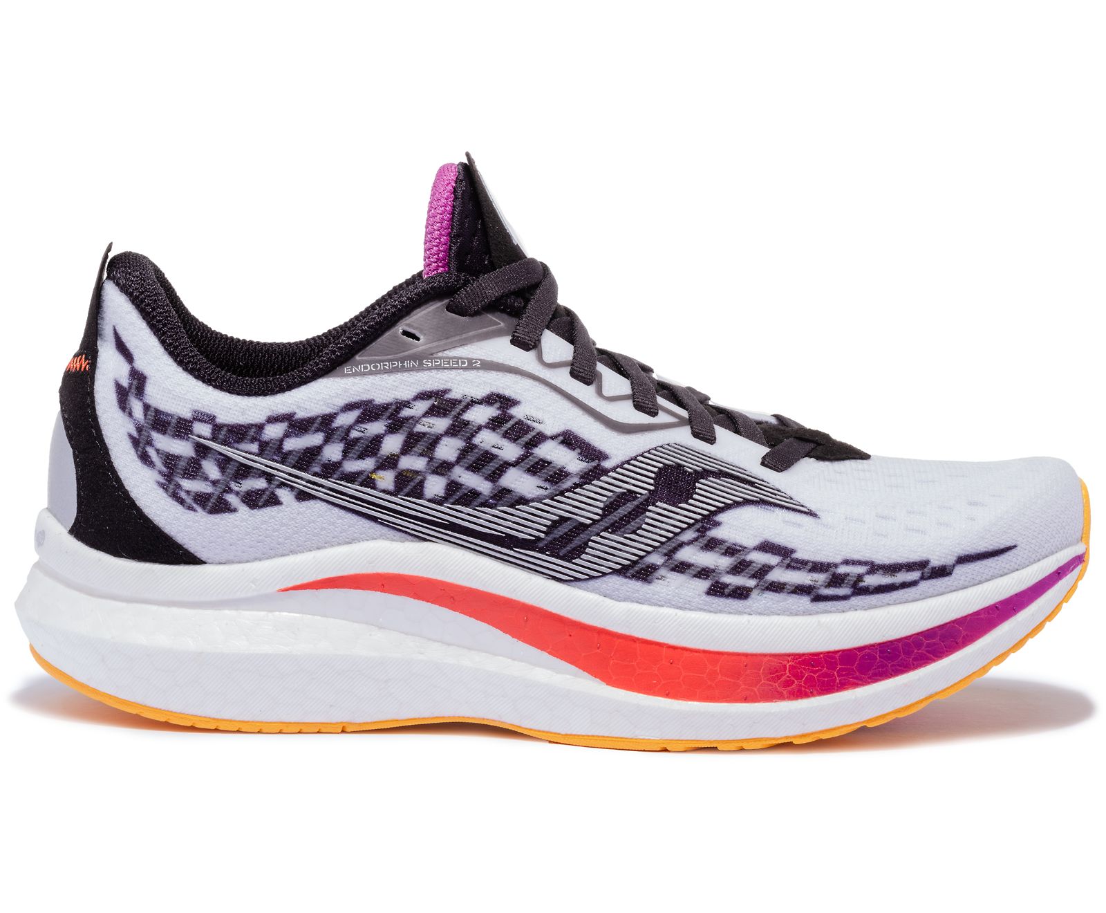 Saucony Endorphin Speed 2 Hardloopschoenen Dames Wit Zwart | ADK039154