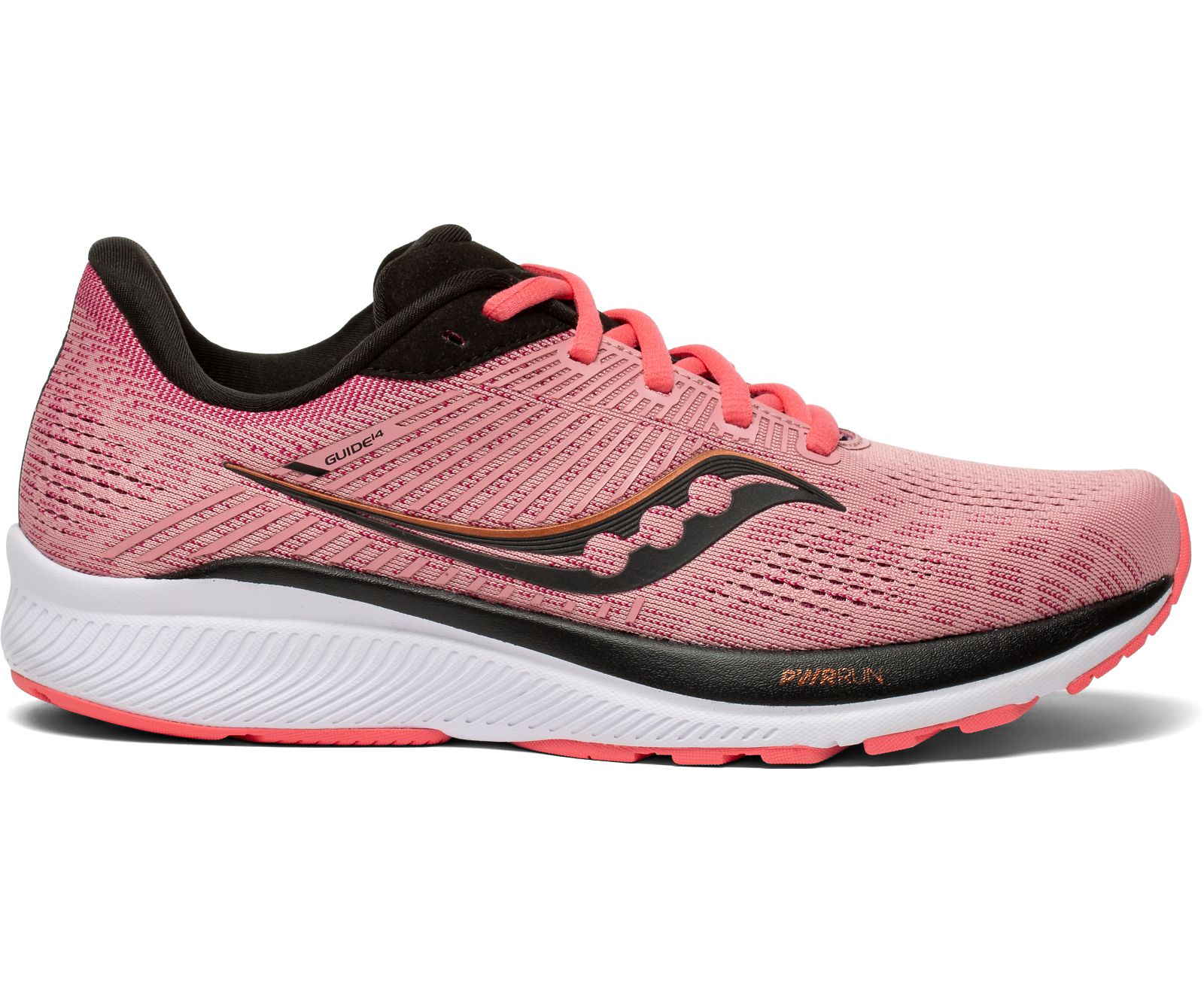 Saucony Guide 14 Hardloopschoenen Dames Roze Zwart | IHZ906478