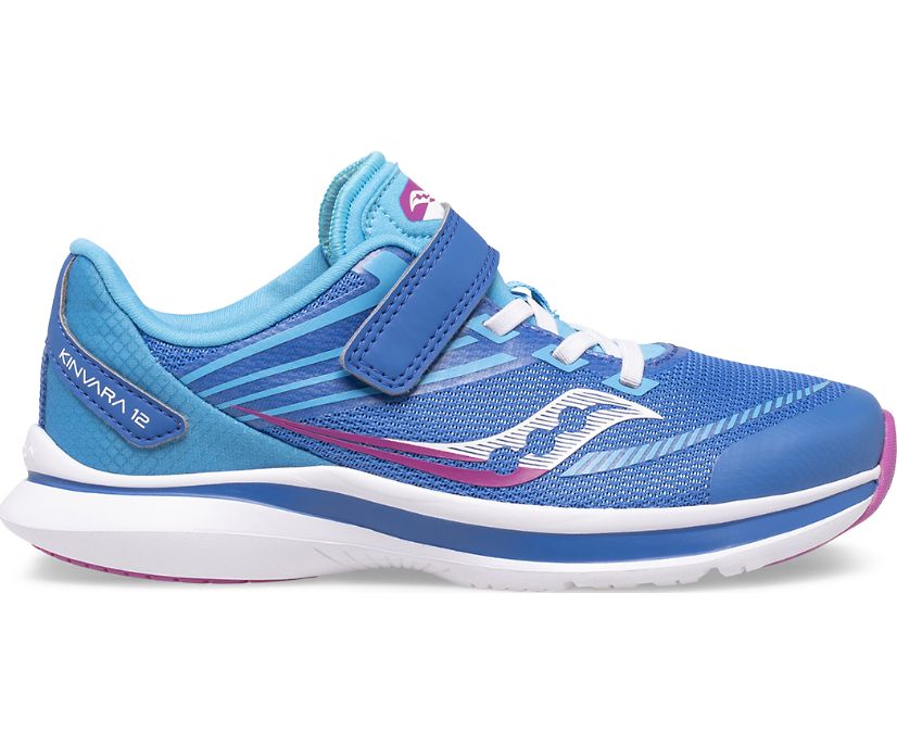 Saucony Kinvara 12 A/C Sneakers Kinderen Blauw Roze | WCF349087