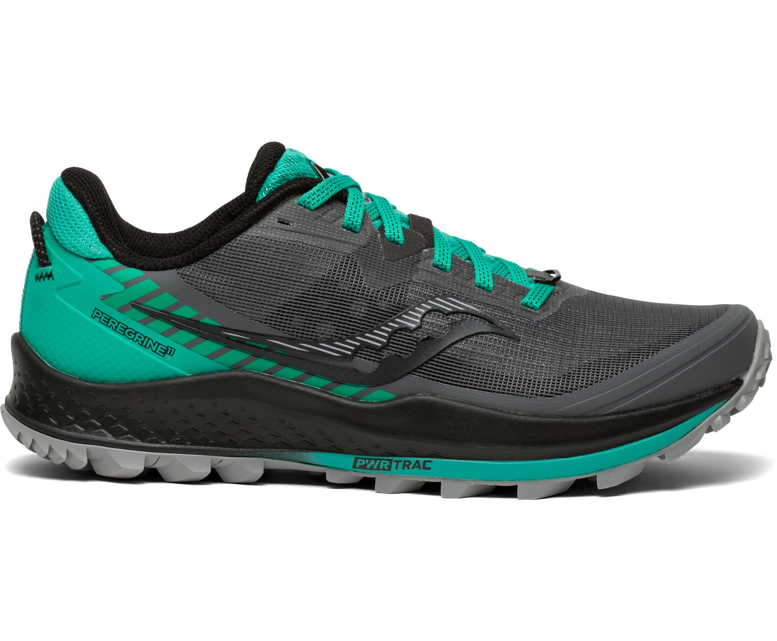 Saucony Peregrine 11 Trailrunning Schoenen Dames Grijs Lichtturquoise | 386-CLMNJE