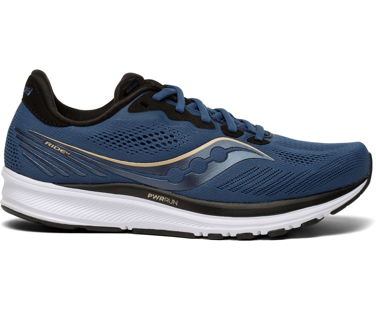 Saucony Ride 14 Hardloopschoenen Heren Donkerblauw Zwart | QBL496513