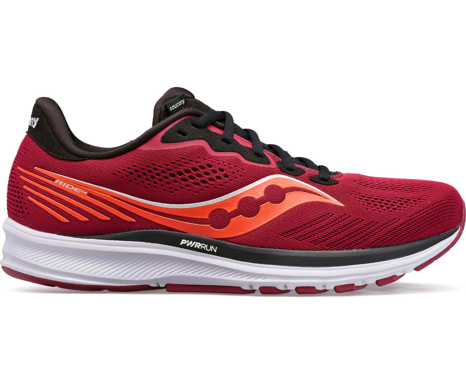 Saucony Ride 14 Hardloopschoenen Heren Rood Zwart | VMW873904